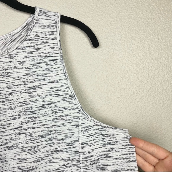 Lululemon Women's 10 Low Key Tank Tiger Space Dye White Black Gorpcore Gym Train - Picture 6 of 11